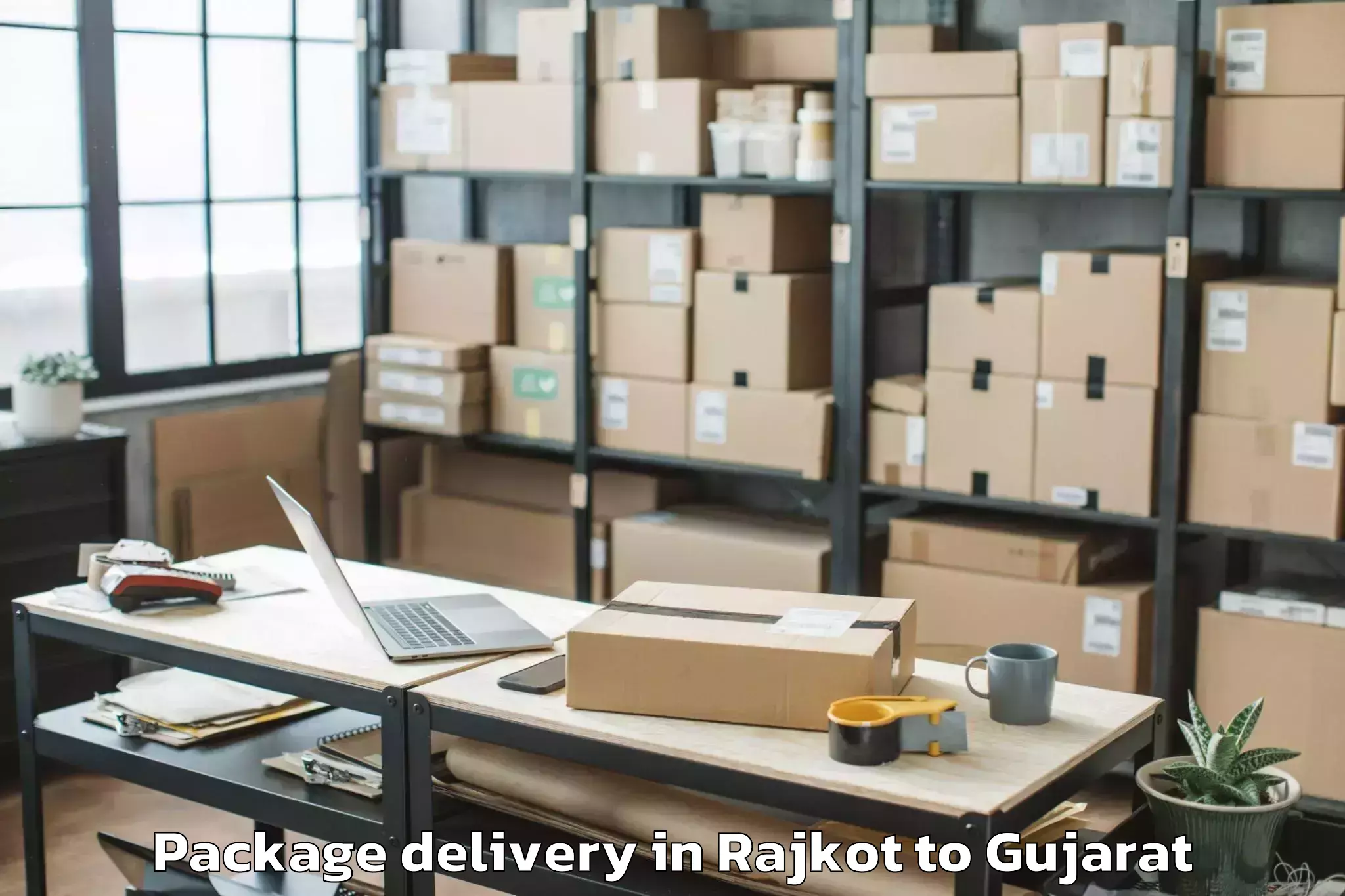 Expert Rajkot to Abhilashi University Anand Package Delivery